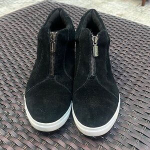 Womens BLONDO Glenda Black Suede Waterproof Zip Up Boots / Size 8.5 m